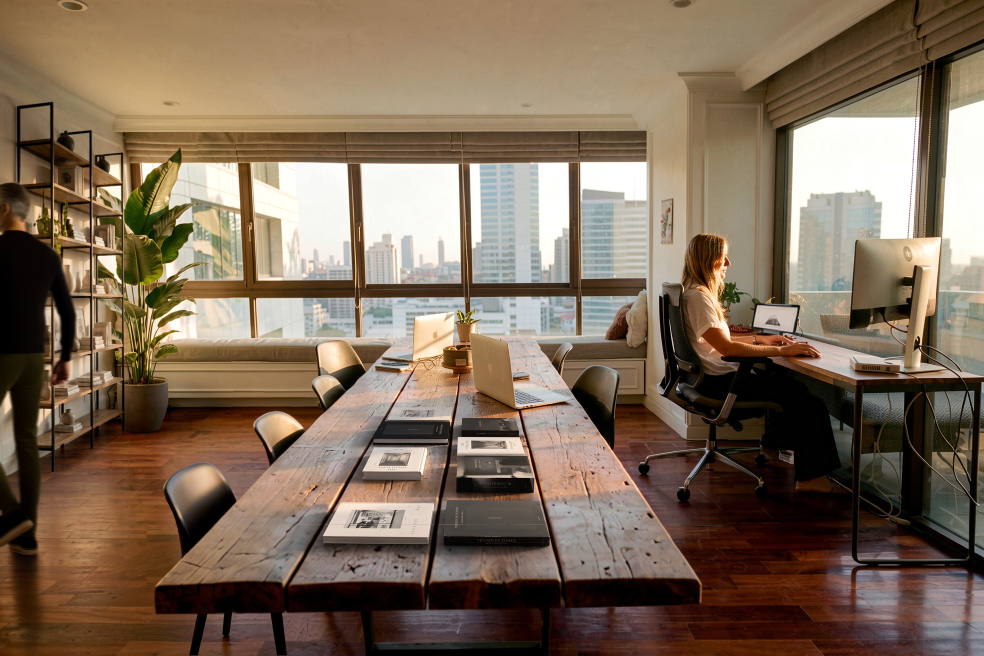 Hendricks Collective studio workspace overlooking the city